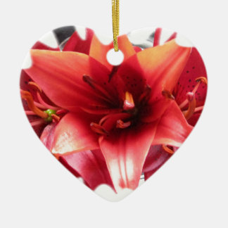 Ornamento De Cerâmica Lillies