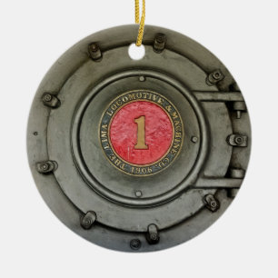 Ornamento De Cerâmica Lima Locomotive