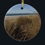 Ornamento De Cerâmica Limantour Beach em Point Reyes National Seashore I<br><div class="desc">Visitámos o Mar Nacional de Point Reyes numa altura em que as praias e trilhas eram, na sua maioria, para nós próprios (exceto para a vida selvagem!). Aqui está uma foto da costa da Califórnia de Limantour Beach num dia ensolarado, mas ventoso. Também foi apresentado como o papel de parede...</div>
