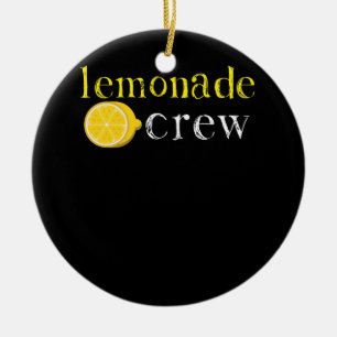 Ornamento De Cerâmica Limonada Tripulação Limonada Limonada