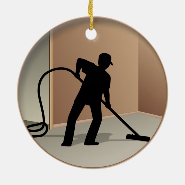 Ornamento De Cerâmica Limpeza do tapete (Traseira)