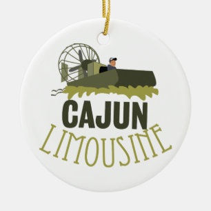 Ornamento De Cerâmica Limusine Cajun
