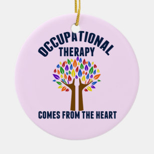 Ornamento De Cerâmica Linda citação de Terapia Ocupacional