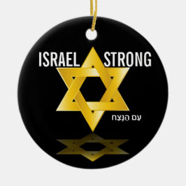 Ornamento De Cerâmica Linda Estrela de David