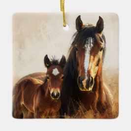 Ornamento De Cerâmica Linda pintura Mare e Foto