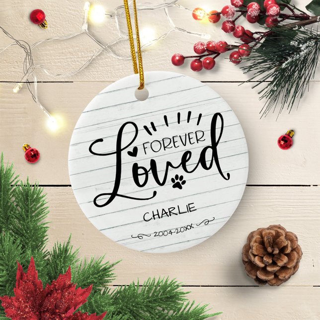 Ornamento De Cerâmica Lindo Lembrança Memorial de Estimação de Gato ou C (Criador carregado)