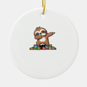 Ornamento De Cerâmica Lindos macacos com autismo para crianças autistas