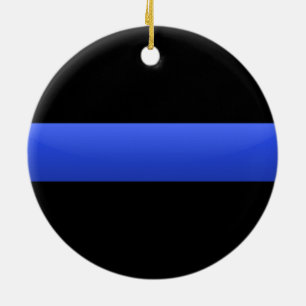 Ornamento De Cerâmica Linha Azul Fina