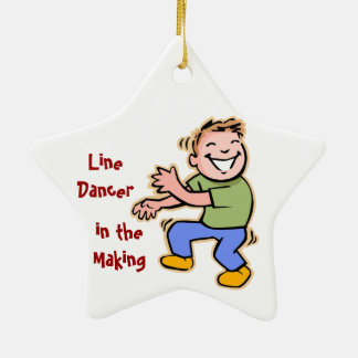 Ornamento De Cerâmica Linha dançarino no fazer! (Menino)