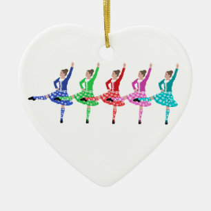 Ornamento De Cerâmica Linha de Dança das Terras Altas