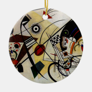 Ornamento De Cerâmica Linha Transversal Sem Partida do Kandinsky
