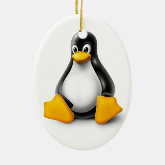 Ornamento De Cerâmica Linux Tux o pinguim