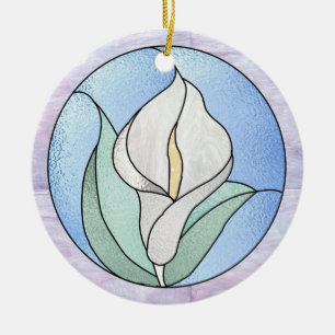 Ornamento De Cerâmica Lírio de Calla