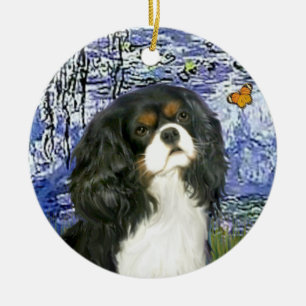 Ornamento De Cerâmica Lírios 6 - Cavalier (tricolor)