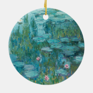 Ornamento De Cerâmica Lírios de água (por Claude Monet, 1915)