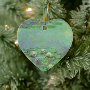 Ornamento De Cerâmica Lírios de Claude Monet, Impressionismo venenoso