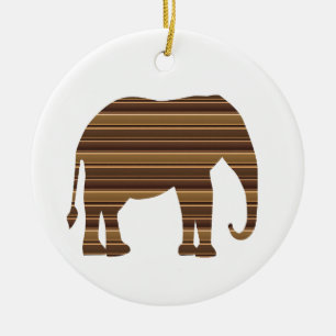 Ornamento De Cerâmica Listra Dourado Brown NVN286 do animal de estimaç