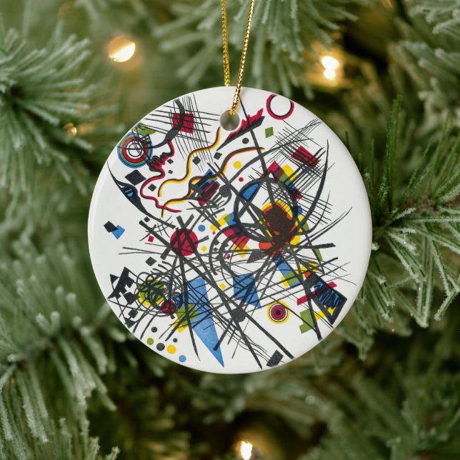 Ornamento De Cerâmica Lithógrafo para Vierte Bauhausmappe por Kandinsky (Árvore)