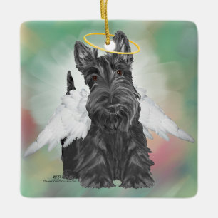 Ornamento De Cerâmica Little Scottie Angel