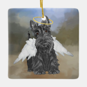 Ornamento De Cerâmica Little Scottie Angel