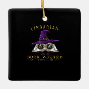 Ornamento De Cerâmica livro assistente cargo título biblioteca engraça