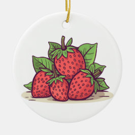 Ornamento De Cerâmica llavero fresita