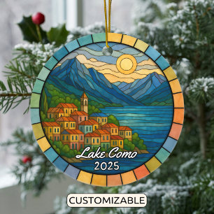 Ornamento De Cerâmica Locais de vidro personalizados Como, Itália