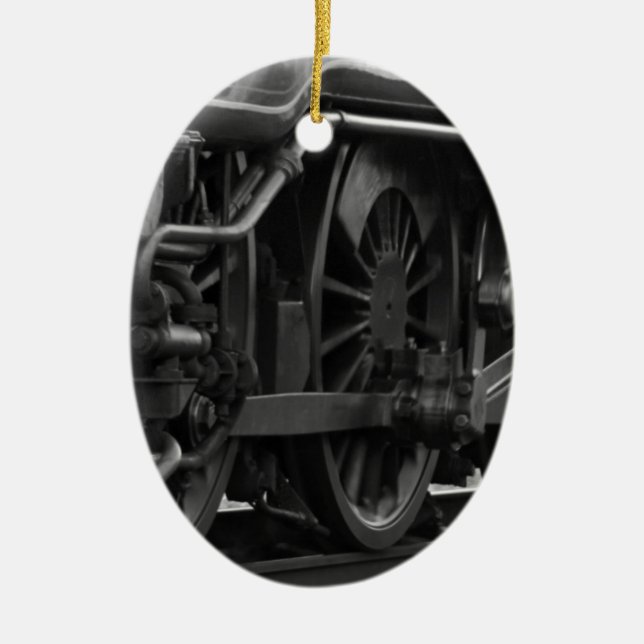 Ornamento De Cerâmica Locomotive Mechanical School (Frente)