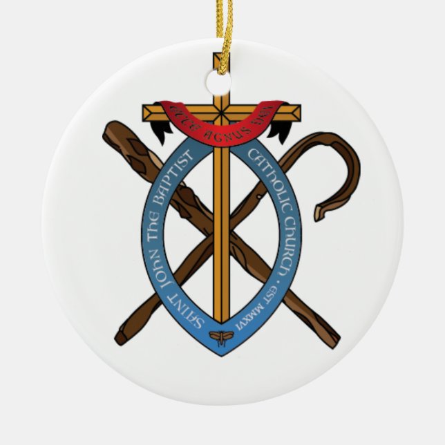 Ornamento De Cerâmica Logotipo (Frente)