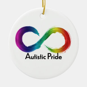 Ornamento De Cerâmica Logotipo da neurodiversidade do Orgulho Autista