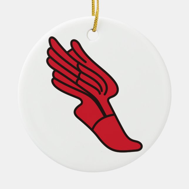 Ornamento De Cerâmica Logotipo da trilha (Frente)