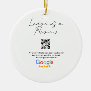 Ornamento De Cerâmica logotipo de avaliação de negócios do Google Scan Q
