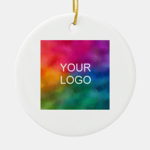 Ornamento De Cerâmica Logotipo de empresa do cliente Código QR Modelo si