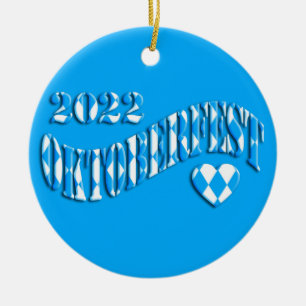 Ornamento De Cerâmica Logotipo do Festival de Cerveja da Baviera Oktober