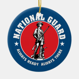 Ornamento De Cerâmica Logotipo histórico da guarda nacional do exércit