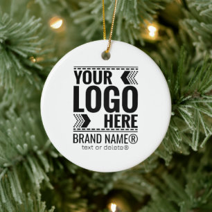 Ornamento De Cerâmica Logotipo Personalizado, Logotipo de Negócios ou Ma