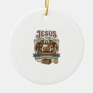Ornamento De Cerâmica Loja Jesus Geral Etiqueta Loja Jesus Geral Fé Cris