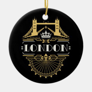 Ornamento De Cerâmica London England Souvenir
