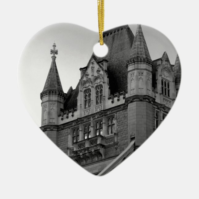 Ornamento De Cerâmica London Tower Bridge Close-up (Frente)