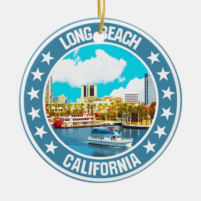 Ornamento De Cerâmica Long Beach (Frente)