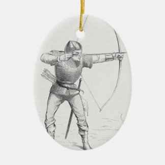 Ornamento De Cerâmica Longbowman inglês