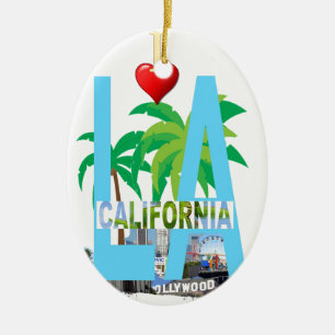 Ornamento De Cerâmica Los Angeles l uma cidade EUA América de Califórn