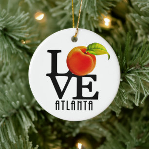 Ornamento De Cerâmica LOVE Atlanta Georgia