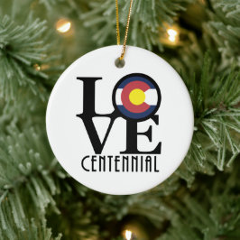 Ornamento De Cerâmica LOVE Centennial Colorado
