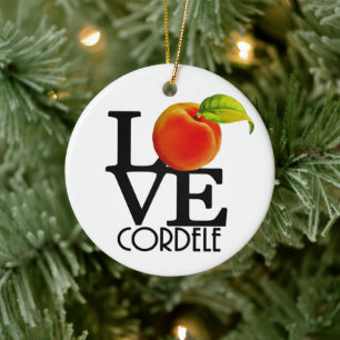 Ornamento De Cerâmica LOVE Cordell Georgia