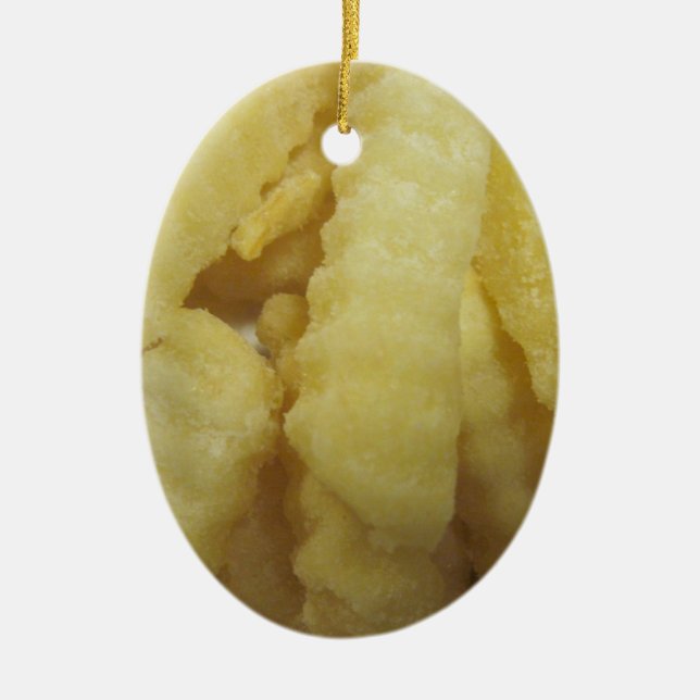 Ornamento De Cerâmica Love French Fries (Frente)