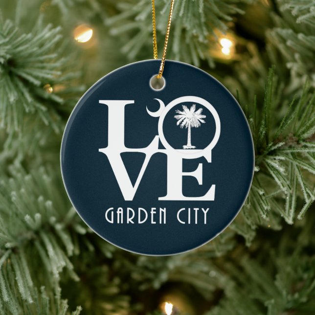Ornamento De Cerâmica LOVE Garden City Carolina do Sul (Árvore)