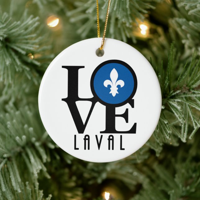 Ornamento De Cerâmica LOVE Laval Quebec (Árvore)