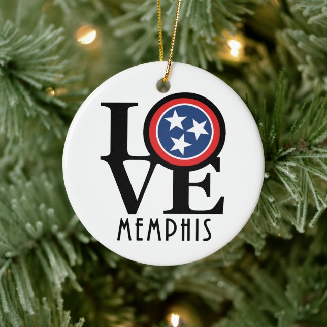 Ornamento De Cerâmica LOVE Memphis (Árvore)