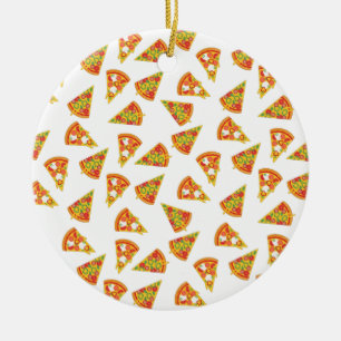 Ornamento De Cerâmica Love Pizza